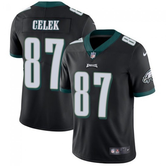 Philadelphia Eagles #87 Brent Celek Black Alternate Youth Stitched NFL Vapor Untouchable Limited Jersey