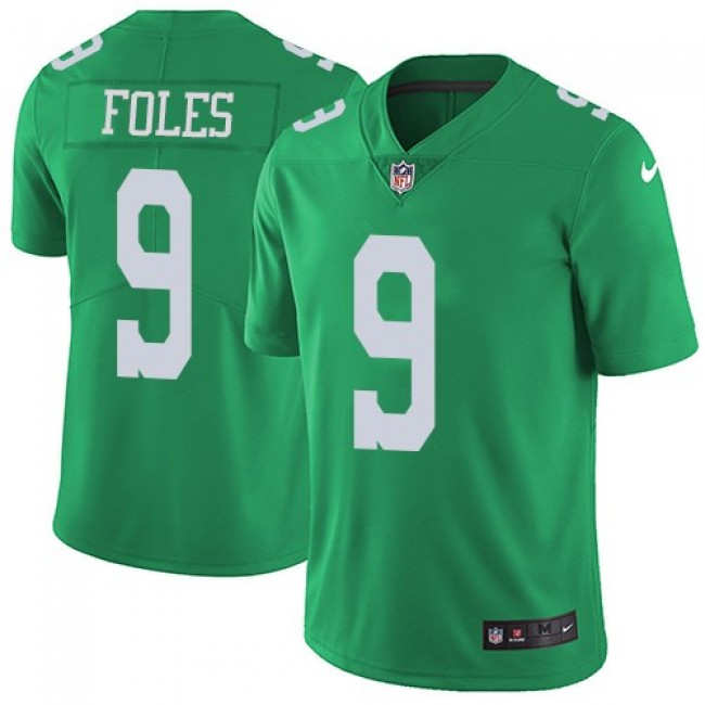 Philadelphia Eagles #9 Nick Foles Green Youth Stitched NFL Limited Rush Jersey