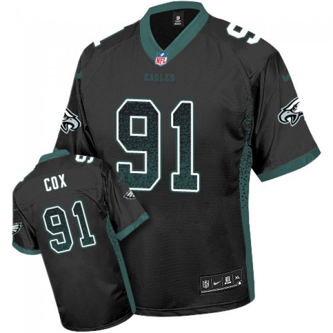 Nike Eagles #91 Fletcher Cox Black Alternate Men's Stitched NFL Elite Drift Fashion Jersey