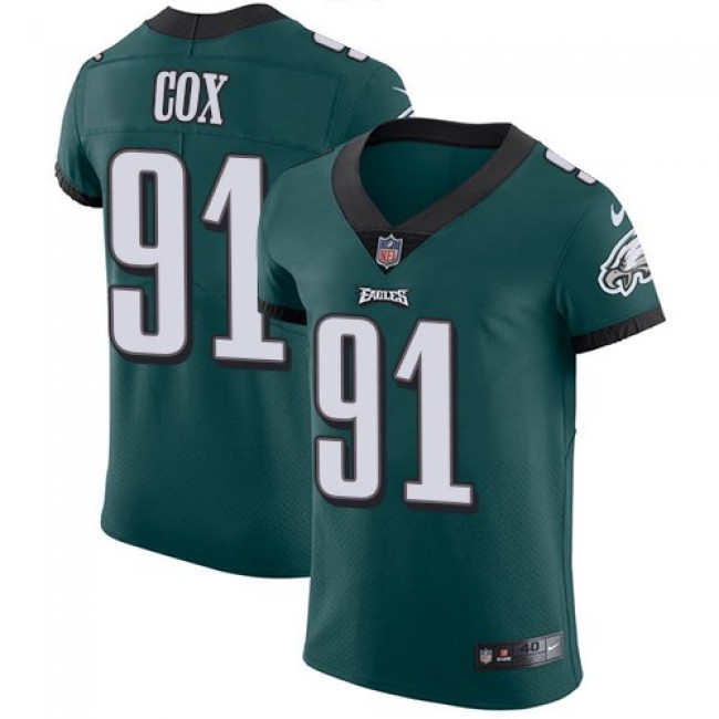 Nike Eagles #91 Fletcher Cox Midnight Green Team Color Men's Stitched NFL Vapor Untouchable Elite Jersey