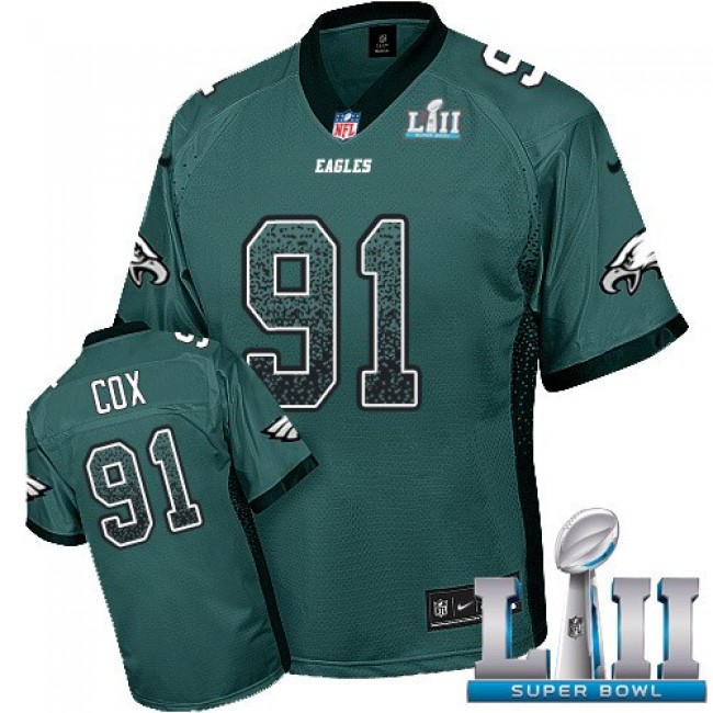 ملابس داخليه كالفن كلاين Nike Eagles #91 Fletcher Cox Midnight Green Team Color Super Bowl LII Men's  Stitched NFL Elite Drift Fashion Jersey ملابس داخليه كالفن كلاين