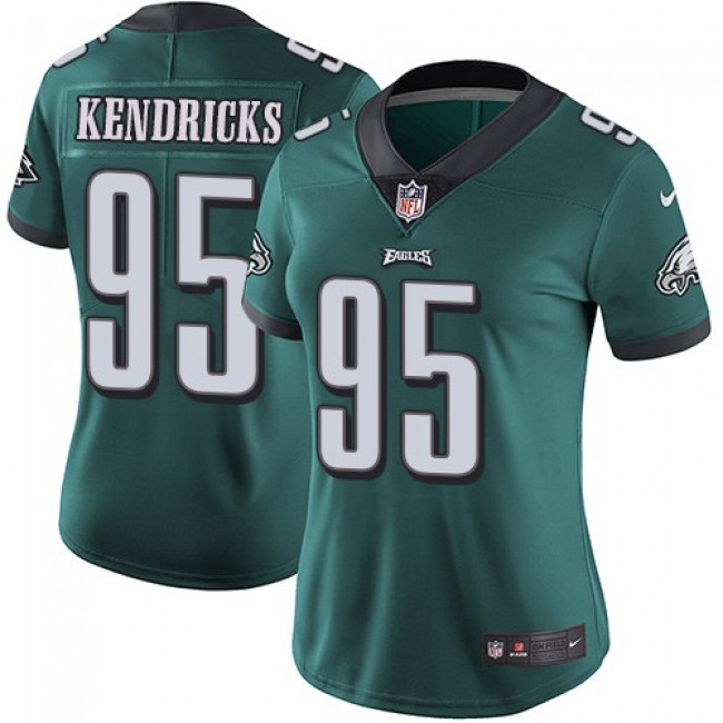 Women's Eagles #95 Mychal Kendricks Midnight Green Team Color Stitched NFL Vapor Untouchable Limited Jersey