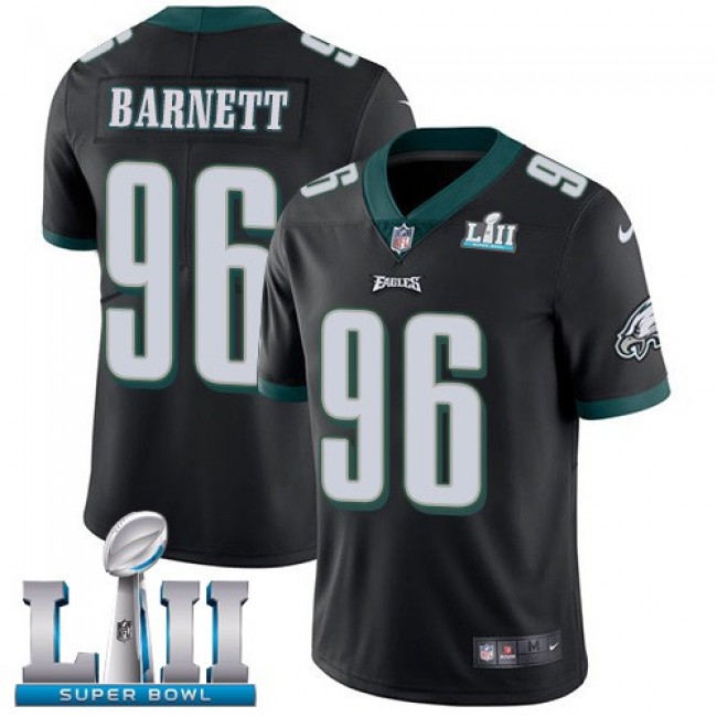 Philadelphia Eagles #96 Derek Barnett Black Alternate Super Bowl LII Youth Stitched NFL Vapor Untouchable Limited Jersey