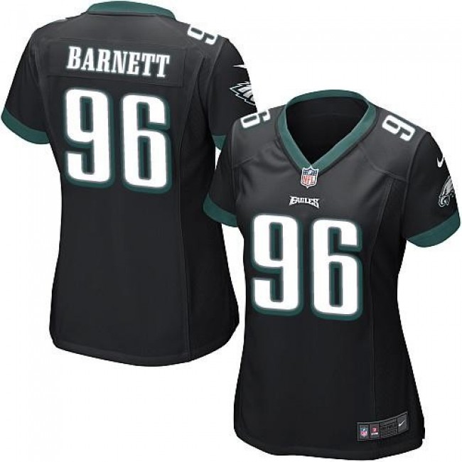 Women's Eagles #96 Derek Barnett Black Alternate Stitched NFL New Elite Jersey