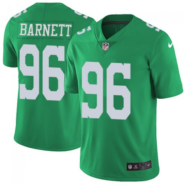 Nike Philadelphia Eagles No96 Derek Barnett Green Youth Stitched NFL Limited Rush Jersey