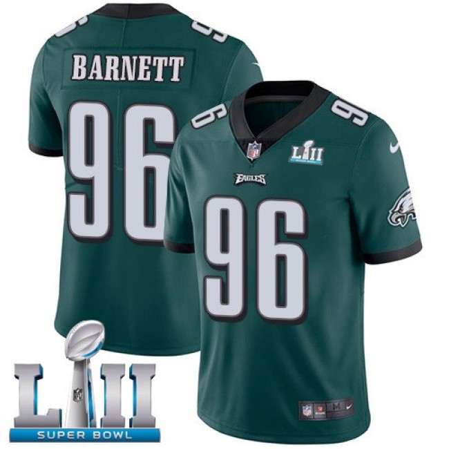 Philadelphia Eagles #96 Derek Barnett Midnight Green Team Color Super Bowl LII Youth Stitched NFL Vapor Untouchable Limited Jersey