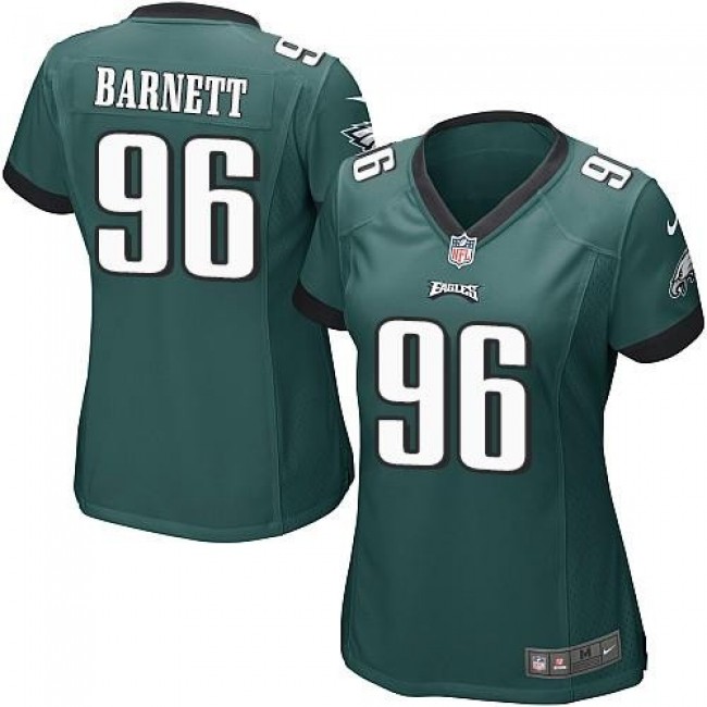 Women's Eagles #96 Derek Barnett Midnight Green Team Color Stitched NFL New Elite Jersey