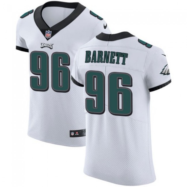 Nike Eagles #96 Derek Barnett White Men's Stitched NFL Vapor Untouchable Elite Jersey