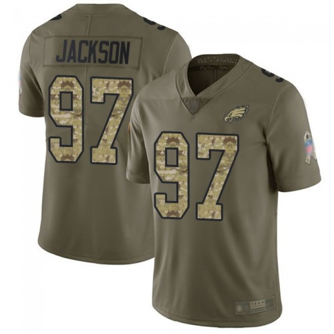 Nike Eagles #97 Malik Jackson Olive/Camo Men's Stitched NFL Limited 2017 Salute To Service Jersey