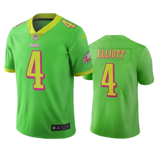 Philadelphia Eagles #4 Jake Elliott Green Vapor Limited City Edition NFL Jersey