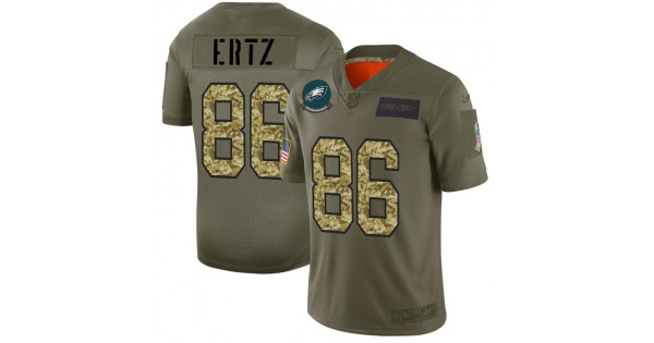 خلفية صفرا Men Philadelphia Eagles 86 Ertz Green Nike Olive Salute To Service Limited NFL Jerseys خلفية صفرا