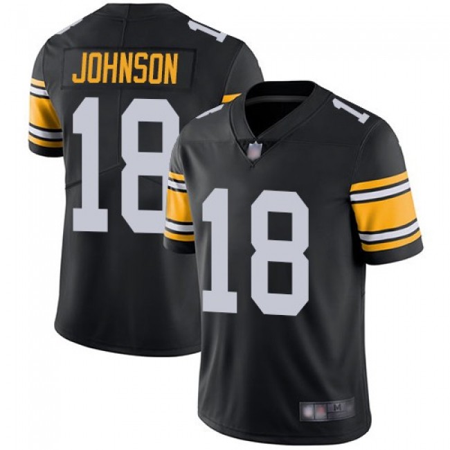 Nike Steelers #18 Diontae Johnson Black Alternate Men's Stitched NFL Vapor Untouchable Limited Jersey
