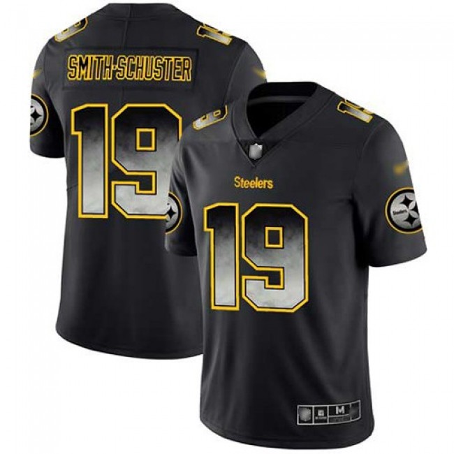 Nike Steelers #19 JuJu Smith-Schuster Black Men's Stitched NFL Vapor Untouchable Limited Smoke Fashion Jersey