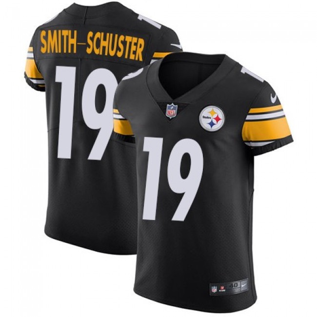 Nike Steelers #19 JuJu Smith-Schuster Black Team Color Men's Stitched NFL Vapor Untouchable Elite Jersey