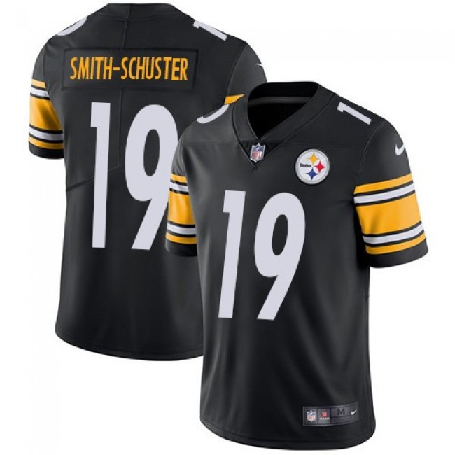 Pittsburgh Steelers #19 JuJu Smith-Schuster Black Team Color Youth Stitched NFL Vapor Untouchable Limited Jersey