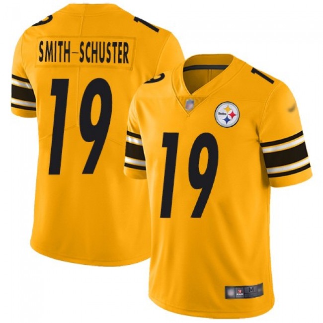 Nike Steelers #19 JuJu Smith-Schuster Gold Men's Stitched NFL Limited Inverted Legend Jersey