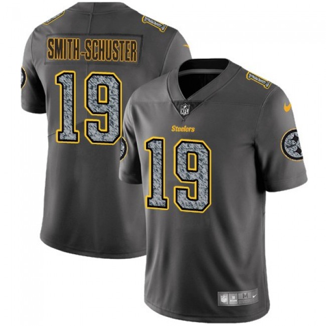 Pittsburgh Steelers #19 JuJu Smith-Schuster Gray Static Youth Stitched NFL Vapor Untouchable Limited Jersey
