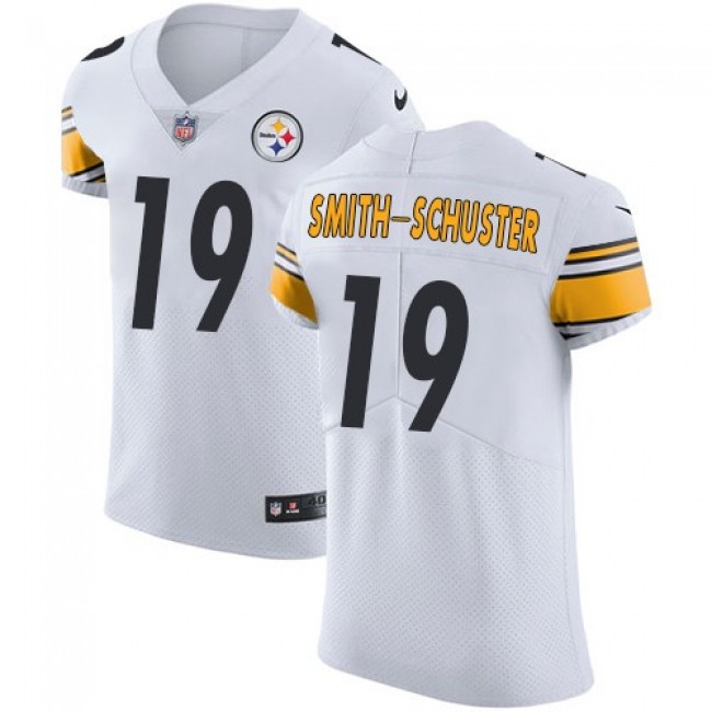 Nike Steelers #19 JuJu Smith-Schuster White Men's Stitched NFL Vapor Untouchable Elite Jersey