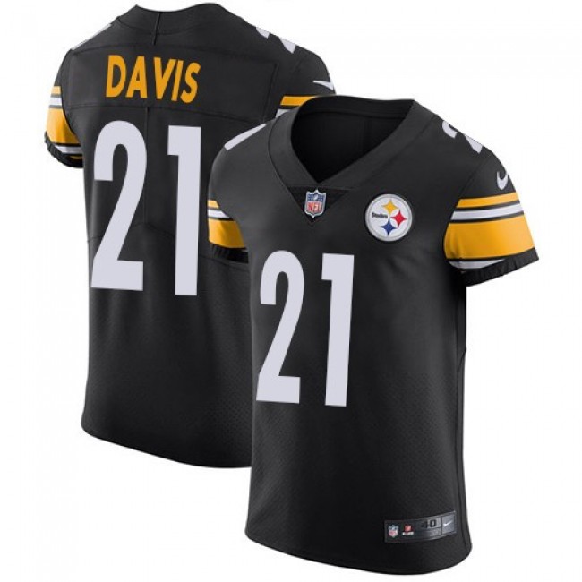 Nike Steelers #21 Sean Davis Black Team Color Men's Stitched NFL Vapor Untouchable Elite Jersey