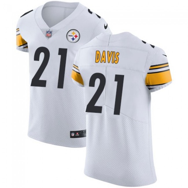 Nike Steelers #21 Sean Davis White Men's Stitched NFL Vapor Untouchable Elite Jersey