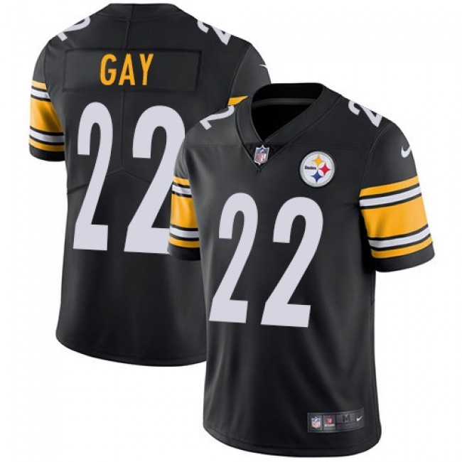 Pittsburgh Steelers #22 William Gay Black Team Color Youth Stitched NFL Vapor Untouchable Limited Jersey