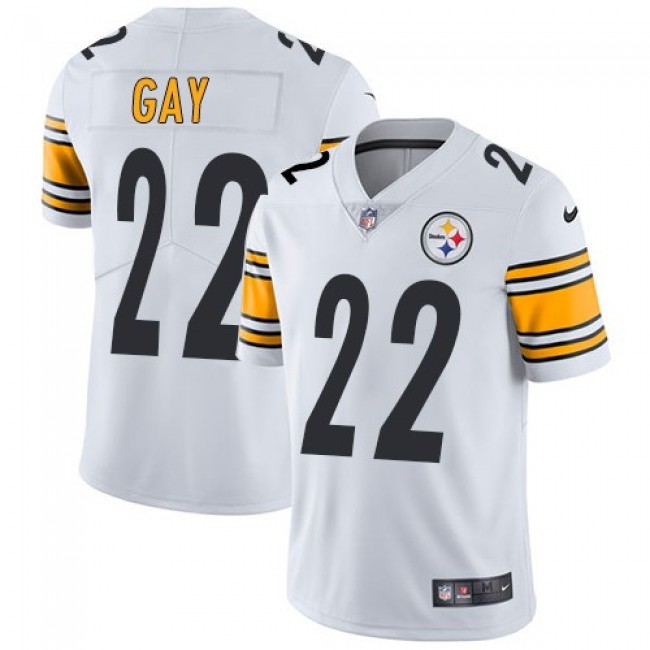 Pittsburgh Steelers #22 William Gay White Youth Stitched NFL Vapor Untouchable Limited Jersey