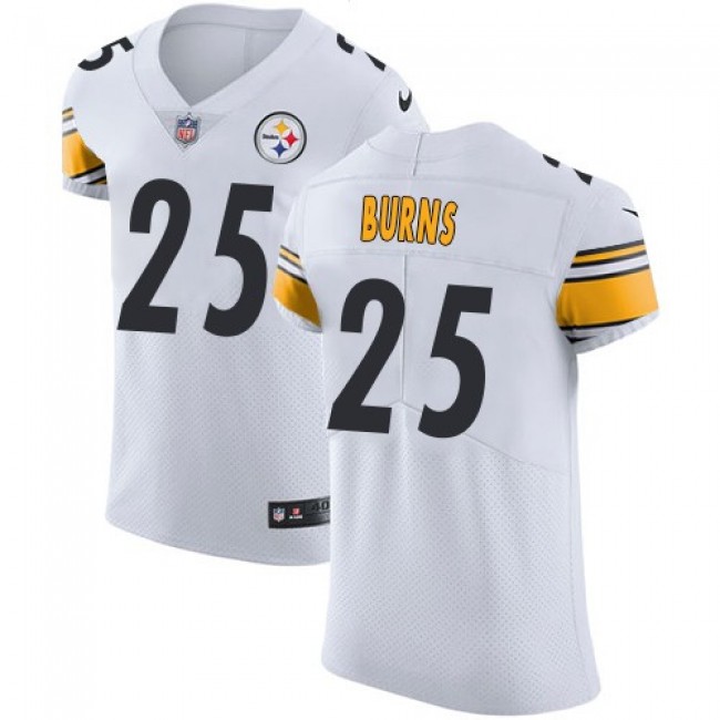 Nike Steelers #25 Artie Burns White Men's Stitched NFL Vapor Untouchable Elite Jersey