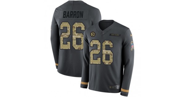 تبتسم NFL Jersey number 61-Nike Steelers #26 Mark Barron Anthracite ... تبتسم