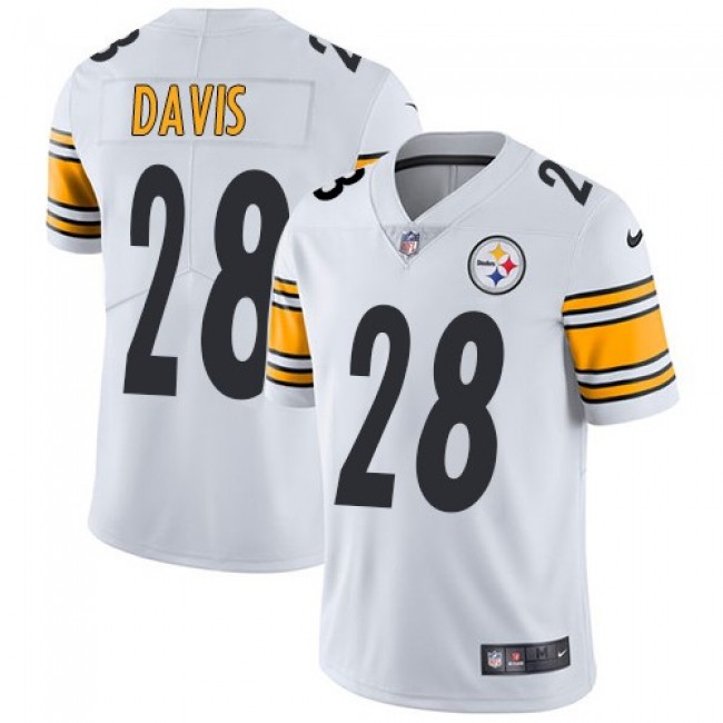 Pittsburgh Steelers #28 Sean Davis White Youth Stitched NFL Vapor Untouchable Limited Jersey