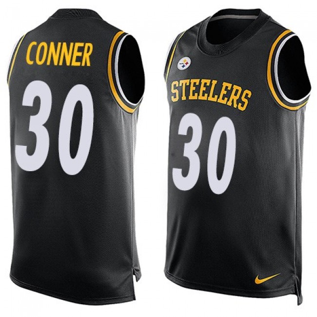 Nike Steelers #30 James Conner Black Team Color Men's Stitched NFL Limited Tank Top Jersey