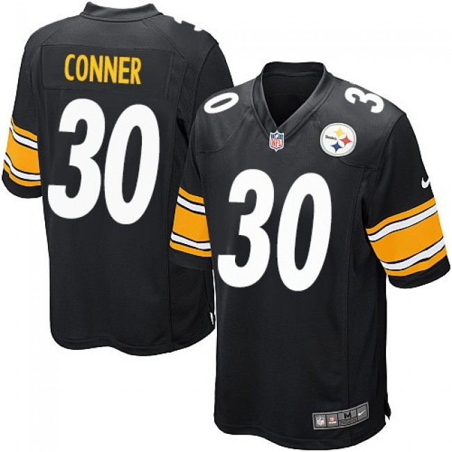 Pittsburgh Steelers #30 James Conner Black Team Color Youth Stitched NFL Elite Jersey