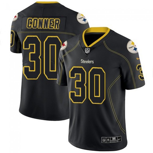Nike Steelers #30 James Conner Lights Out Black Men's Stitched NFL Limited Rush Jersey