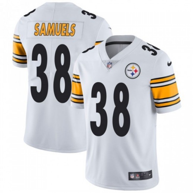Nike Steelers #38 Jaylen Samuels White Men's Stitched NFL Vapor Untouchable Elite Jersey