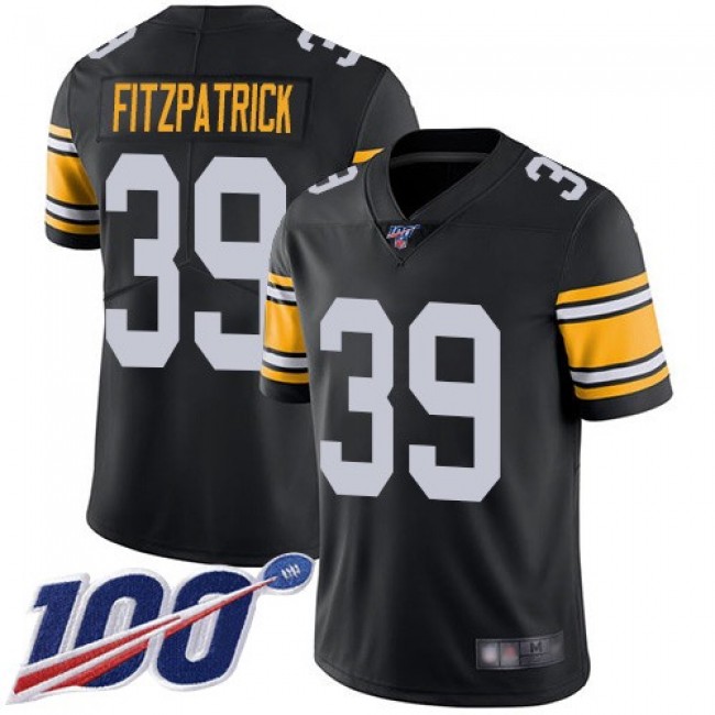 Nike Steelers #39 Minkah Fitzpatrick Black Alternate Men's Stitched NFL 100th Season Vapor Limited Jersey