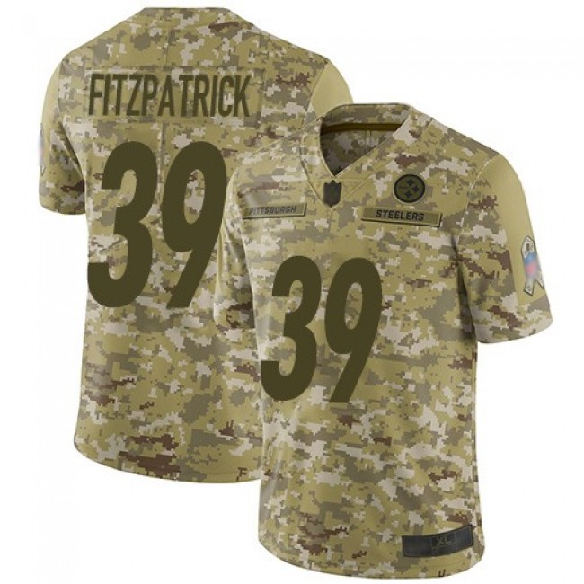 Nike Steelers #39 Minkah Fitzpatrick Camo Men's Stitched NFL Limited 2018 Salute To Service Jersey