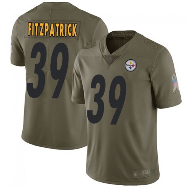 Nike Steelers #39 Minkah Fitzpatrick Olive Men's Stitched NFL Limited 2017 Salute To Service Jersey