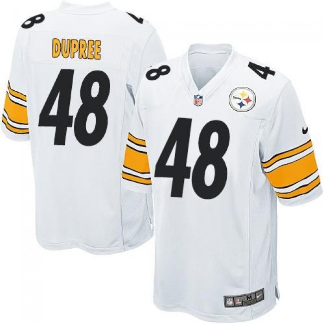Pittsburgh Steelers #48 Bud Dupree White Youth Stitched NFL Elite Jersey