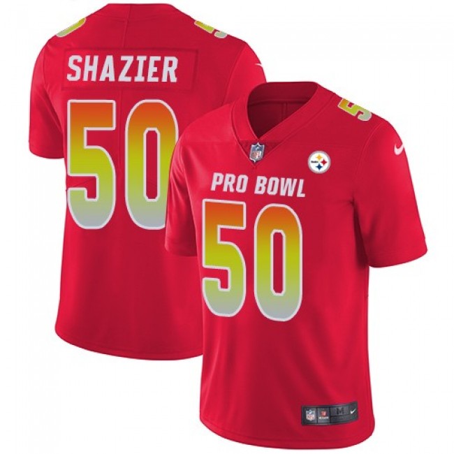 Nike Steelers #50 Ryan Shazier Red Men's Stitched NFL Limited AFC 2018 Pro Bowl Jersey