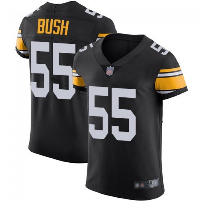 Nike Steelers #55 Devin Bush Black Alternate Men's Stitched NFL Vapor Untouchable Elite Jersey