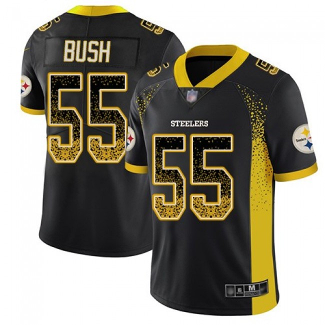 عسل روضة النحل NFL Jersey Vip Sale-Nike Steelers #55 Devin Bush Black Team Color ... عسل روضة النحل