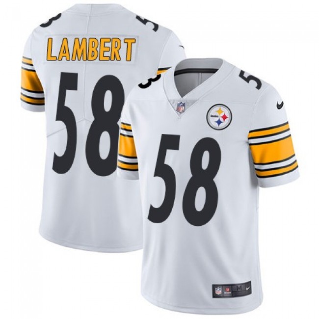 Nike Steelers #58 Jack Lambert White Men's Stitched NFL Vapor Untouchable Limited Jersey