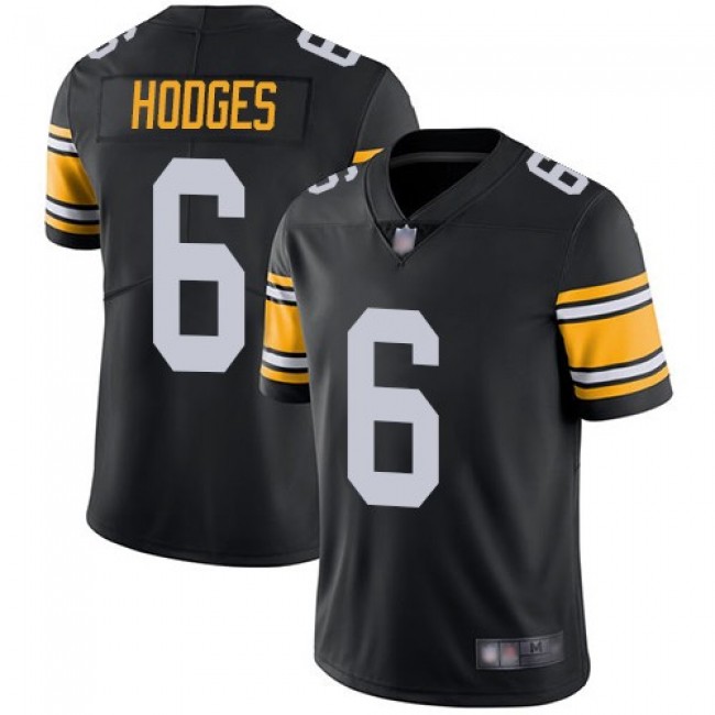 Nike Steelers #6 Devlin Hodges Black Alternate Men's Stitched NFL Vapor Untouchable Limited Jersey