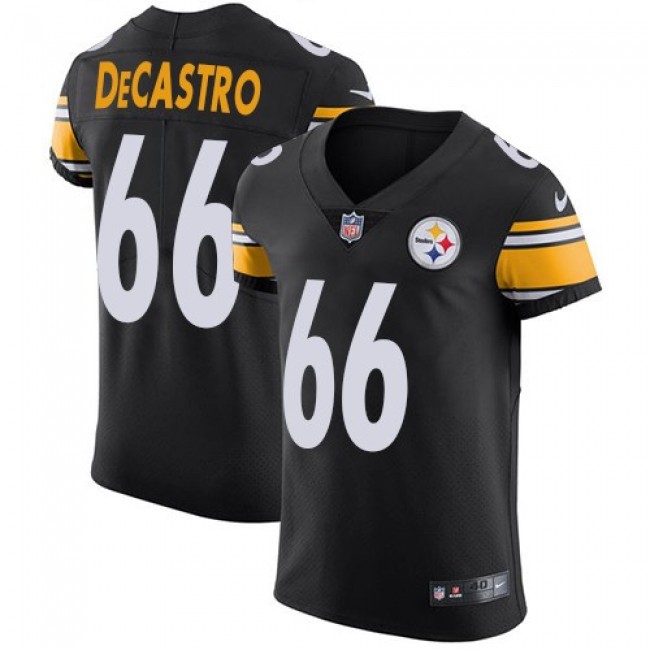 Nike Steelers #66 David DeCastro Black Team Color Men's Stitched NFL Vapor Untouchable Elite Jersey