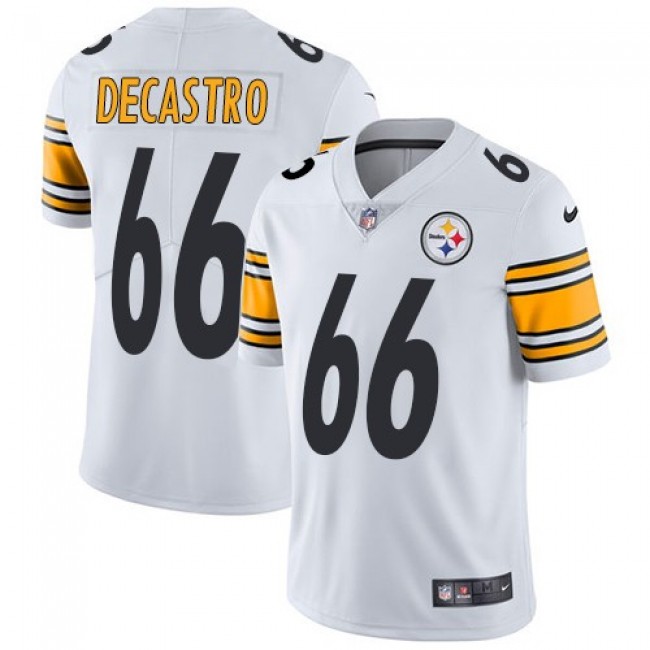 Nike Steelers #66 David DeCastro White Men's Stitched NFL Vapor Untouchable Limited Jersey