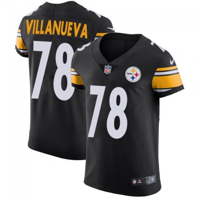 Nike Steelers #78 Alejandro Villanueva Black Team Color Men's Stitched NFL Vapor Untouchable Elite Jersey