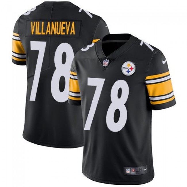 Nike Steelers #78 Alejandro Villanueva Black Team Color Men's Stitched NFL Vapor Untouchable Limited Jersey