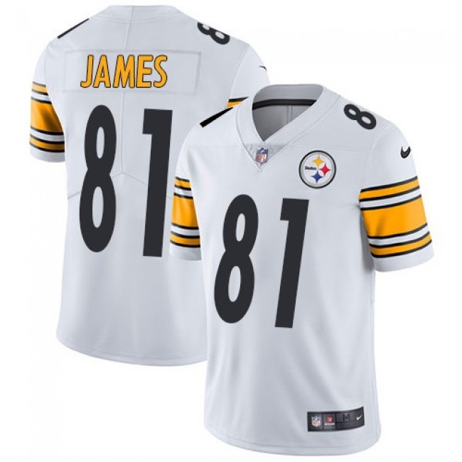 Pittsburgh Steelers #81 Jesse James White Youth Stitched NFL Vapor Untouchable Limited Jersey