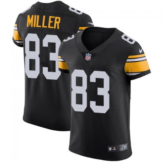 Nike Steelers #83 Heath Miller Black Alternate Men's Stitched NFL Vapor Untouchable Elite Jersey