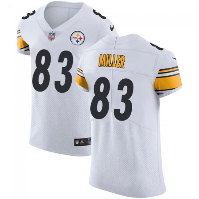 Nike Steelers #83 Heath Miller White Men's Stitched NFL Vapor Untouchable Elite Jersey