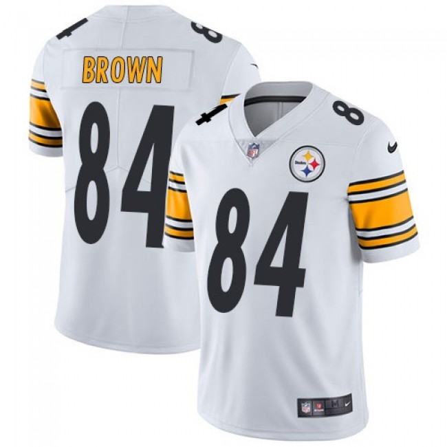 Pittsburgh Steelers #84 Antonio Brown White Youth Stitched NFL Vapor Untouchable Limited Jersey
